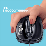FINGERS Breeze M6 Wired Mouse Compatible with Windows & Mac for Smooth & efficient Performance